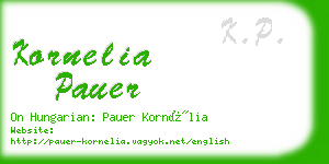 kornelia pauer business card